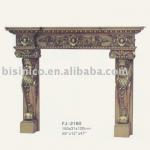 French fireplace,mantel,hand carved and solid wood furniture-B2042