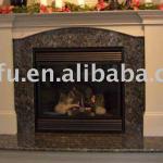 granite fireplace surround (fireplace, Fireplace Mantel, Granite fireplace)-WF-008