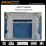 PFM European style natural indoor marble fireplace pictures-PFM-stone fireplace-002