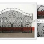 wrought iron fireplace screen-LMFS-2029