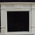 Natural travertine fireplace mantel-YXFP-
