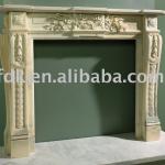 Beige Colour Marble fireplace mantels-CFMFP-07