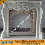 High quality marble mantel-marble mantel
