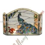 Tiffany Stained Glass Fireplace Screen-FST000051-FST000051