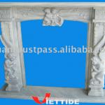 Marble Fireplace Mantel-
