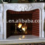 high polished marble fireplace mantels-CFMFP-011