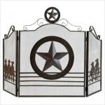 Lone Star Fireplace Screen-