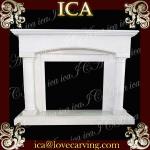 french style marble fireplace,indoor used fireplace mantel,fireplace tile stone,slate fireplace surround-LSA0122 indoor used fireplace mantel
