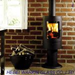 Wood burning stove galss, fireplace glass-