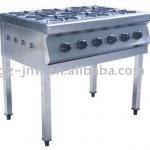 6 burners gas stove fwith foot or kitchen equipment and restaurant kichen equipment-