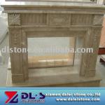 French Style Marble Fireplace Mantel-DL-WYR