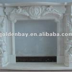 beautiful french fire place marble decorative fireplace mantles-FS-017