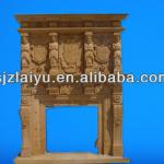 hand carved stone marble fireplace for sale-SF20