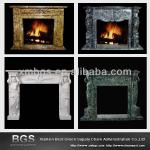 fireplace white marble fireplace-yellow marble