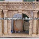 Best quality elegant natural indoor marble fireplace-HZF-001