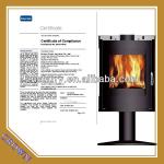 freestanding steel wood burning stove EN13240,cast iron stove-DL002