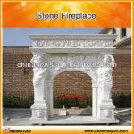 Big Size Marble Stone Fireplace Outdoor-fireplace