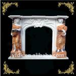 stone fireplace sculpture-QY-CF-BL997