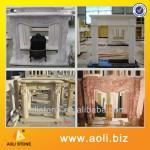Types of natural indoor marble fireplace for decoration-Aoli marble fireplace