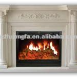 customized carved natural indoor marble fireplace-marble fireplace