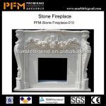PFM caved natural marble indoor fireplace-PFM-006