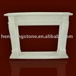 Simple White Marble Fireplace Mantel-HT-H-BL022