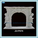 Fireplace Mantel, Marble Fireplace, Stone Fireplace-JS-FP079