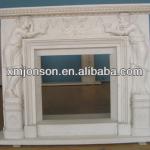 White marble decor flame electric fireplace-DECORATIVE FIREPLACE JSBL-83