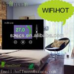 WIFI Touch Screen Weekly Programmble Room Thermostat For Electric Floor Heating-HRT-256WSC-16A