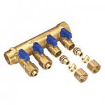 Brass Plumbing Manifold With Plastic Handle-LDM-MF03