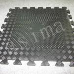 Rubber Interlocking Gym Garage Mats 4pcs Heavy Duty Flooring Tiles-FED21290
