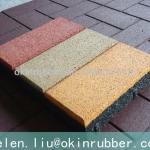 OKIN company supply recycled rubber paver tile-Any type