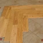 Reclaimed Elm Engineered Parquet herringbone wood flooring-B0105CE47
