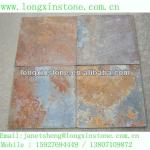 Natural Split rustic slate stone flooring tiles 12&#39;&#39;x12&#39;&#39; mm or natural stone flooring and stone pavers-LX-Black