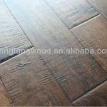 Pure handscraped birch engineered wood flooring, RLX127X9.5/1.5mm-0804008