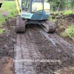 ground protection mats for temporary road-