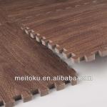 Wood grain printed eva floor interlocking mats-