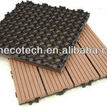 New hollow decking tiles 300x300mm Easily installation Interlocking deck tile DIY wpc composite decking tile-