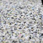Sponge carpet underlay with PE film, fire retardant carept underlay-D138-12
