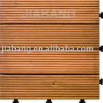 Fir wooden outdoor flooring tiles with PE base-S4P3030PH-S4P3030BH