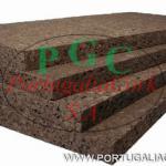 Black agglomerated cork sheets-