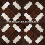 wood marble inlay flooring parquet flooring LIREN-M001-M