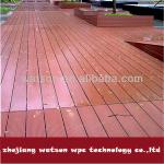 wpc floor decking board,hollow and grooved sidewalk decking-WS-DHJ25-150B
