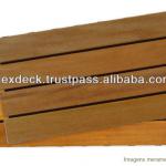 FlexDeck Premium Double Size Modular Decking Tiles-Copacabana Garapa