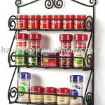 3-Tier Wall Mount Spice Rack, Scroll Design-HDO-031