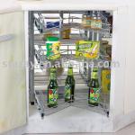 HZJ401B Kitchen Cabinet 360 degree Revolving Magic Corner Basket-HZJ401B