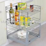 HPJ610 Kitchen cabinet chrome drawer pull-out basket-HPJ610