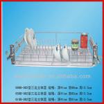 Stainless Steel Cabinet Hanging Three Side Plate &amp;Dish Basket WF-002B-WF-002B