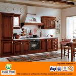 american style traditional solid wood kitchen cabinet design-