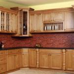 wood kitchen cabinet-